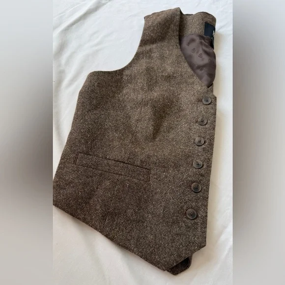 Banana Republic Women's Dark Brown Tweed Vest - Picture 5 of 7